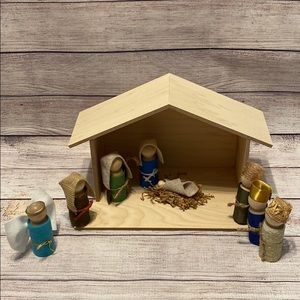 Wooden Nativity Set